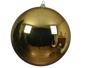 Decoris Kerstballen polystyreen - licht goud - Ø 14 cm