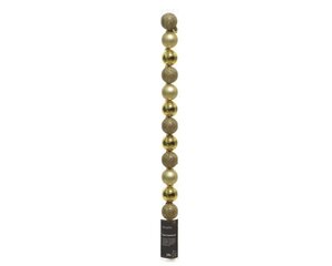 Decoris kerstballen van polystyreen licht goud – diameter 3 cm - afbeelding 1