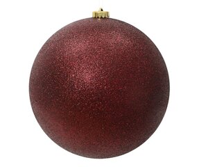 Decoris Kerstballen polystyreen - ossenbloed - Ø 14 cm
