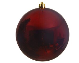 Decoris Kerstballen polystyreen - ossenbloed - Ø 14 cm