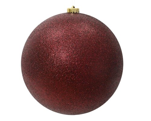 Decoris Kerstballen polystyreen - ossenbloed - Ø 20 cm