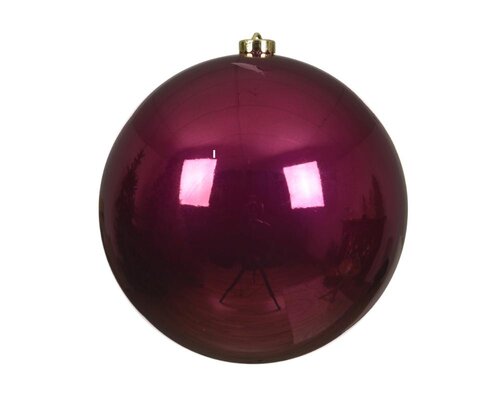 Decoris Kerstballen polystyreen - ossenbloed - Ø 20 cm