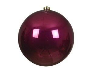 Decoris Kerstballen polystyreen - ossenbloed - Ø 20 cm