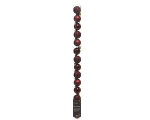 Decoris Kerstballen polystyreen - ossenbloed - Ø 3 cm - afbeelding 1