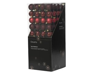 Decoris kerstballen van polystyreen ossenbloed – diameter 6 cm - afbeelding 3