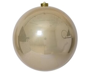 Decoris Kerstballen polystyreen - parel - Ø 20 cm