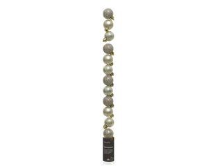 Decoris Kerstballen polystyreen - parel - Ø 3 cm - afbeelding 1