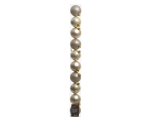 Decoris kerstballen van polystyreen parel – diameter 6 cm - afbeelding 1