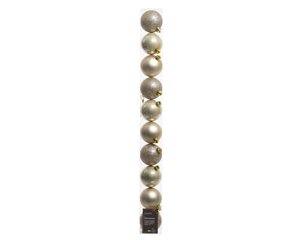 Decoris Kerstballen polystyreen - parel - Ø 6 cm