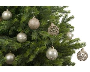Decoris Kerstballen polystyreen - parel - Ø 6 cm - afbeelding 2