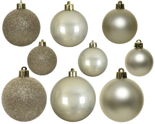 Decoris kerstballen van polystyreen parel – diameter 6 cm - afbeelding 3