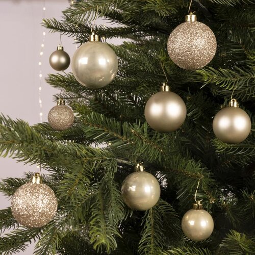 Decoris kerstballen van polystyreen parel – diameter 6 cm - afbeelding 2