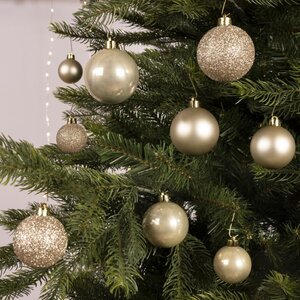 Decoris kerstballen van polystyreen parel – diameter 6 cm - afbeelding 2