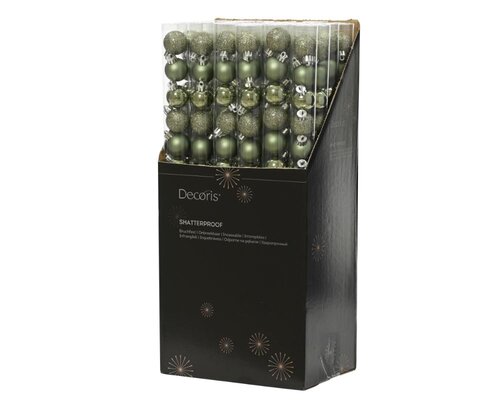 Decoris Kerstballen polystyreen - rosemarijn - Ø 3 cm - afbeelding 3