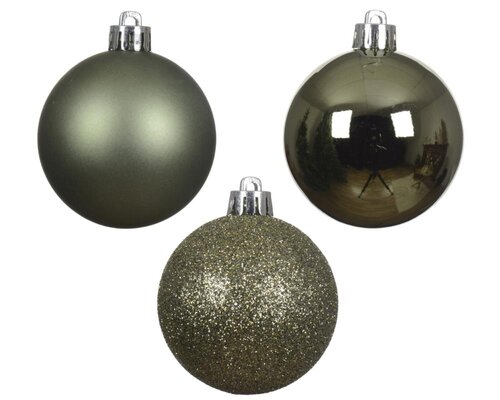 Decoris Kerstballen polystyreen - rosemarijn - Ø 3 cm - afbeelding 2