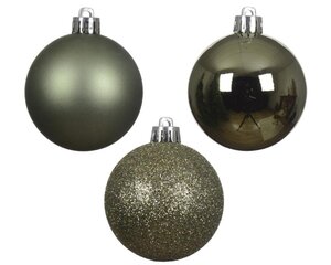 Decoris Kerstballen polystyreen - rosemarijn - Ø 3 cm - afbeelding 2