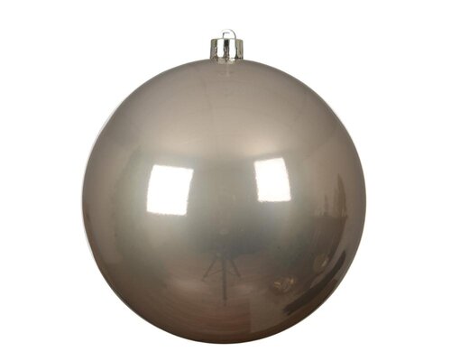 Decoris Kerstballen polystyreen - Smokey parel - Ø 14 cm