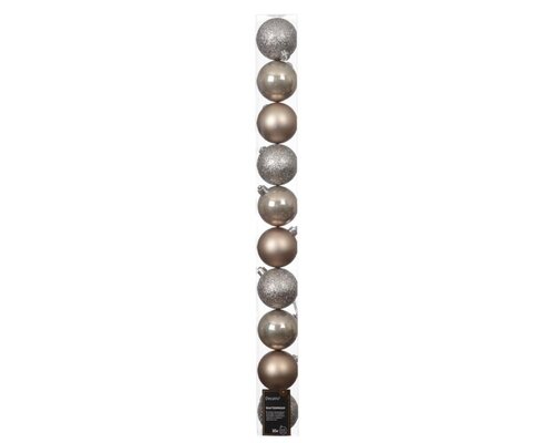 Decoris Kerstballen polystyreen - Smokey parel - Ø 6 cm - afbeelding 1