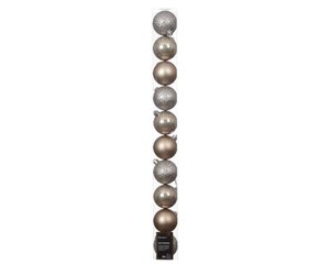 Decoris Kerstballen polystyreen - Smokey parel - Ø 6 cm - afbeelding 1