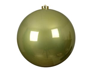 Decoris Kerstballen polystyreen - warm pistache - Ø 20 cm