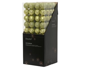 Decoris Kerstballen polystyreen - warm pistache - Ø 6 cm - afbeelding 3