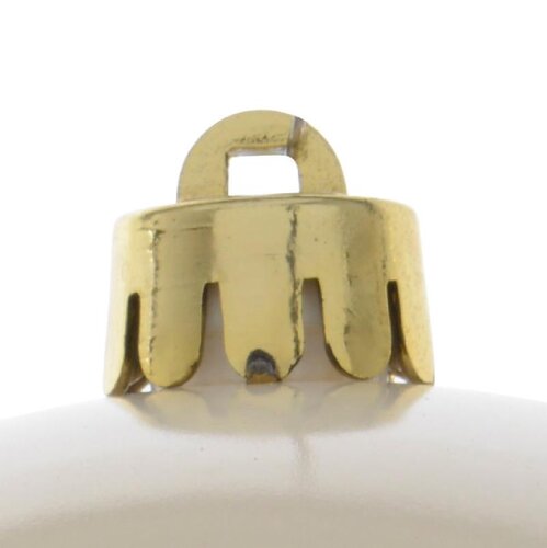 Decoris Kerstballen polystyreen - wolwit - Ø 20 cm - afbeelding 2
