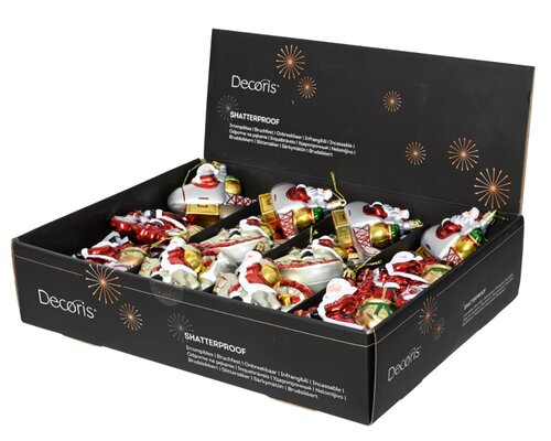 Decoris Kerstman polystyreen - multi - 11 × 3 × 7,5 cm - afbeelding 2