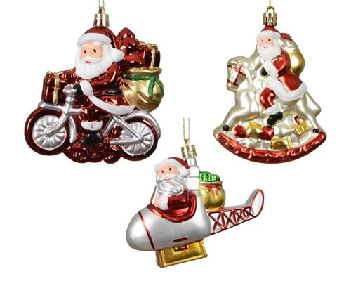 Decoris Kerstman polystyreen - multi - 11 × 3 × 7,5 cm - afbeelding 1
