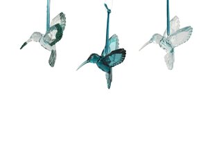 Decoris Kolibrie polystyreen - Emerald - 9,5 × 7,1 × 9 cm