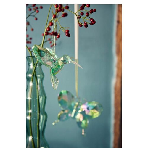 Decoris Kolibrie polystyreen - licht groen - 9,5 × 7,1 × 9 cm - afbeelding 2