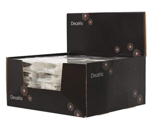 Decoris Kolibrie veer - wit - 18 × 12 × 10 cm - afbeelding 2