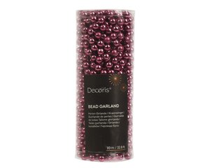 Decoris Kralenslinger polystyreen - donker roze - Ø 0,8 cm - afbeelding 1