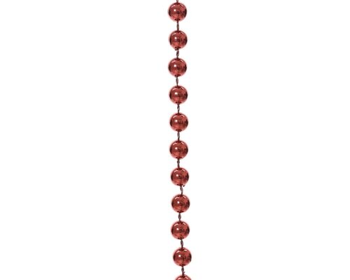 Decoris Kralenslinger polystyreen - kerstrood - Ø 0,8 cm - afbeelding 2