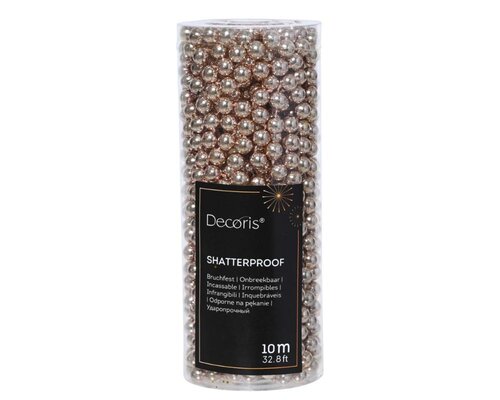 Decoris kralenslinger poederroze – lengte 10 m, kraaldiameter 0,8 cm - afbeelding 1