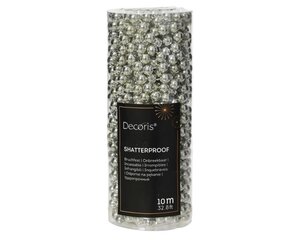 Decoris Kralenslinger polystyreen - zilver - Ø 0,8 cm - afbeelding 1