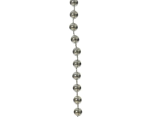 Decoris Kralenslinger polystyreen - zilver - Ø 0,8 cm - afbeelding 2