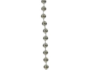 Decoris Kralenslinger polystyreen - zilver - Ø 0,8 cm - afbeelding 2