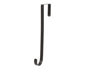 Decoris kranshouder ijzer bruin – lengte 11 cm, breedte 1,6 cm, hoogte 28 cm