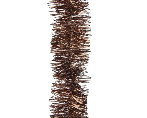 Decoris Lametta guirlande PET - espresso - Ø 7 cm