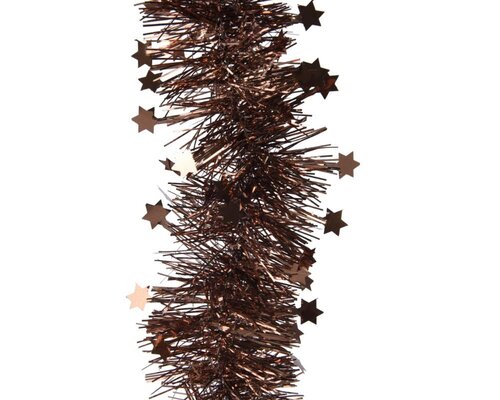 Decoris Lametta guirlande PET - espresso - Ø 9 cm