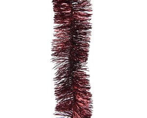 Decoris Lametta guirlande PET - ossenbloed - Ø 7 cm