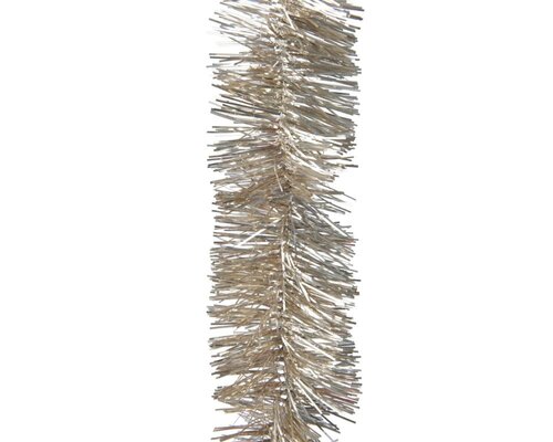 Decoris Lametta guirlande PET - parel - Ø 7 cm
