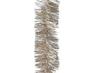 Decoris Lametta guirlande PET - parel - Ø 7 cm