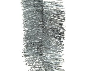 Decoris Lametta guirlande PET - zilver - Ø 7 cm