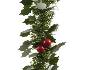 Decoris Lametta guirlande PVC - groen/kleur(en) - Ø 10 cm