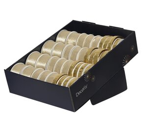Decoris Lint polyester - goud - 400 × 1,5 × 0,2 cm - afbeelding 2