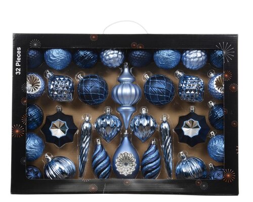 Decoris Mix box polystyreen - blauw/kleur(en) - 33,5 × 8 × 47,3 cm - afbeelding 1