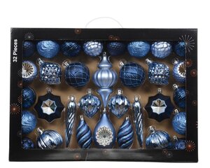 Decoris Mix box polystyreen - blauw/kleur(en) - 33,5 × 8 × 47,3 cm - afbeelding 1