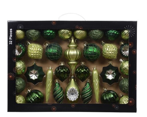 Decoris Mix box polystyreen - groen/kleur(en) - 33,5 × 8 × 47,3 cm - afbeelding 1