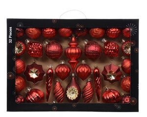 Decoris Mix box polystyreen - kerstrood/kleur(en) - 33,5 × 8 × 47,3 cm - afbeelding 1